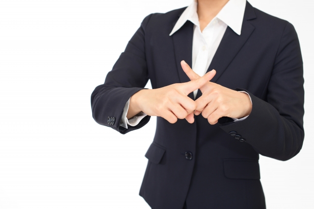 NGを出す就活生