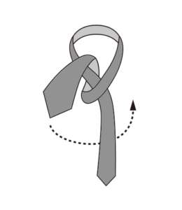 ネクタイの結び方・セミウィンザーノット1